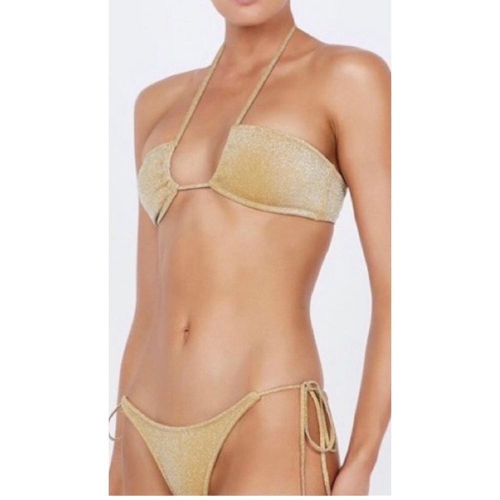 gold triangl bikini